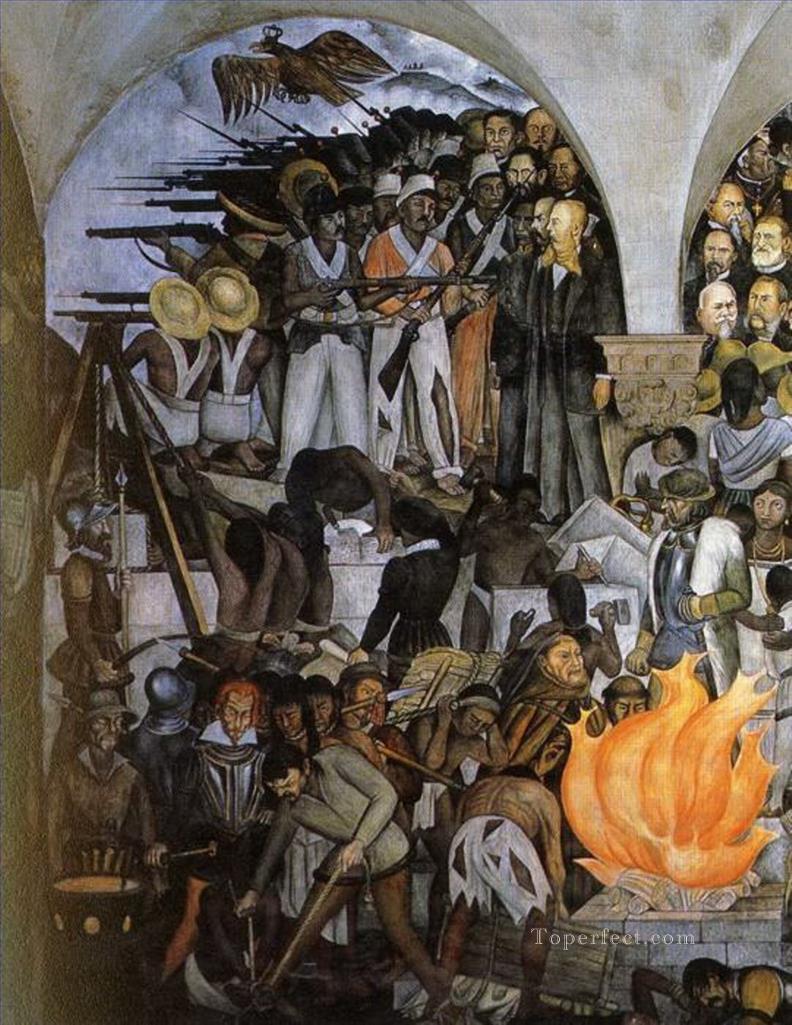 メキシコの歴史 1935 4 共産主義 ディエゴ・リベラ油絵